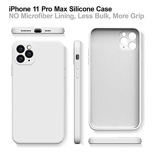 Estuche Silicona Cuadrada Para iPhone Pro Max Cm Bord Cada