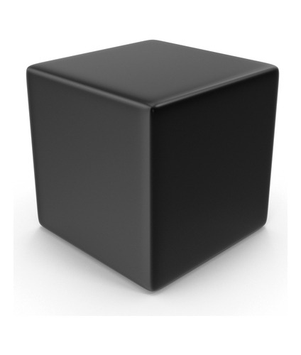 Cubo De Acrílico En Color Negro