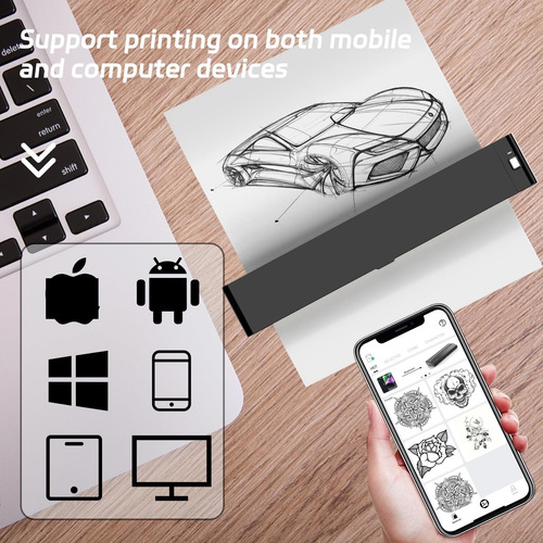 Impressora De Estêncil De Tatuagem Bluetooth, Impressora De