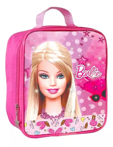 Lancheira Barbie Princesa Pop Star Dourado ou Rosa