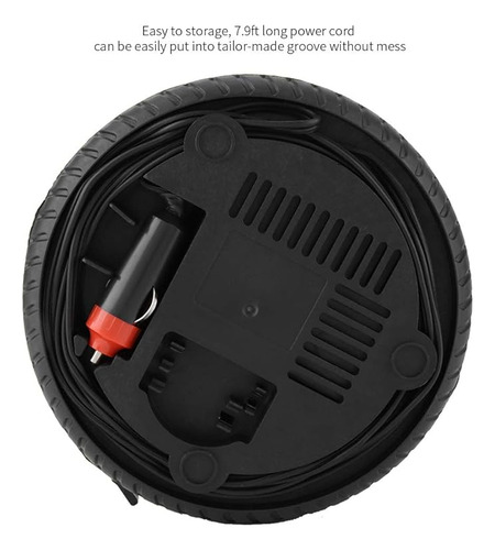Calibrador Pneus Mini Compressor Ar Inflador 12v Portátil