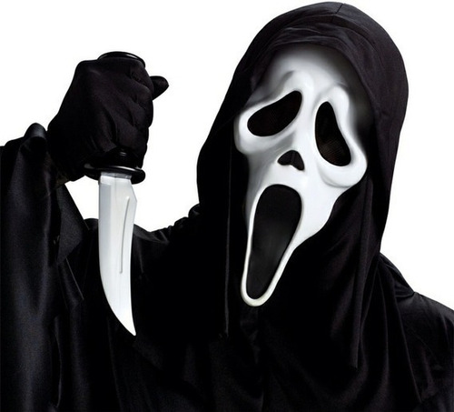 Mascara Premium con capucha El Grito Scream Color ghostface