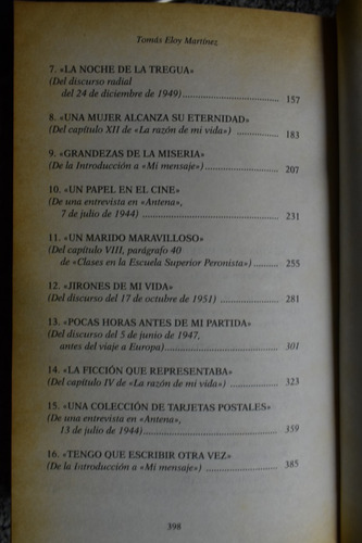 Santa Evita Tomás Eloy Martínez .eva Perón C192 (Usado)