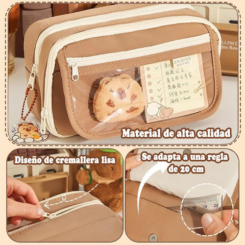 Estuche Para Lápices De Capibara, Bonito De Lapicera