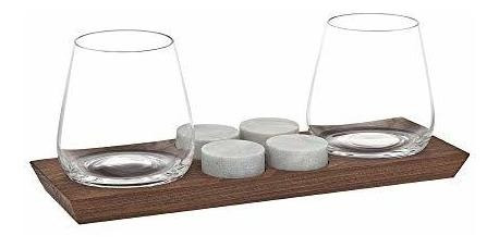 Decoracion Godinger Juego Vaso Roca Enfriadora
