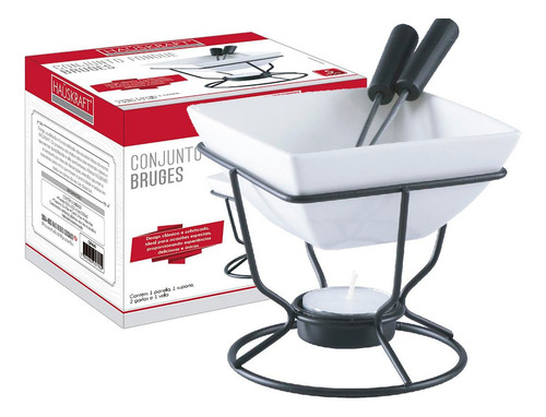 Set De Fondue Con 5 Piezas De Chocolate Y Queso