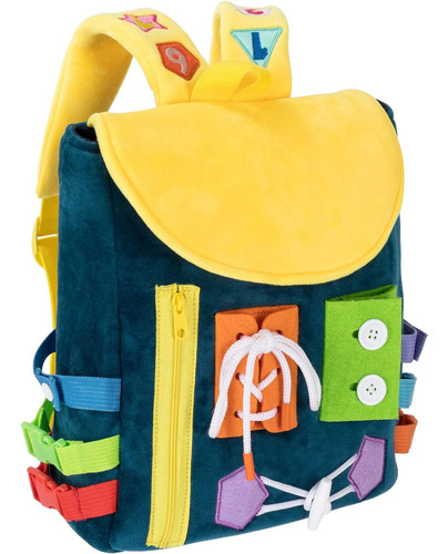 Mochila Infantil Busy Green Toys - Brinquedos De Viagem .