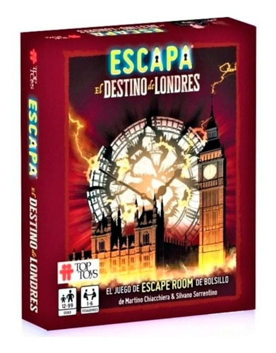 Escapa Destino Londres Juego cartas Top Toys Escape Room	