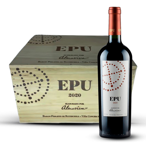 Kit 6 Vinhos Chileno Almaviva Epu 2020 Tinto Caixa Fechada
