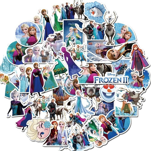 Imagen 1 de 5 de Frozen - Set De 50 Stickers / Calcomanías / Pegatinas