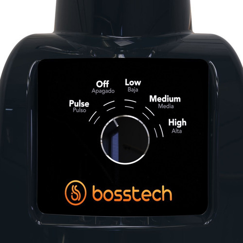 Licuadora 750w Plástico 2l Perilla 3vel Bosstech B3 Negra