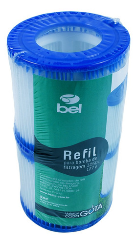 Refil P/ Filtro 1250 L/h 127/220v C/ 2 Bel