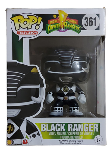 Funko Pop Power Rangers Mighty Morphin Black Ranger #361 (Usado)