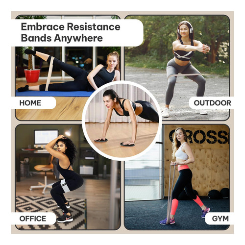 Sweatpro Ejercicio Y Kit De Tonificación Bandas De Bandas Y