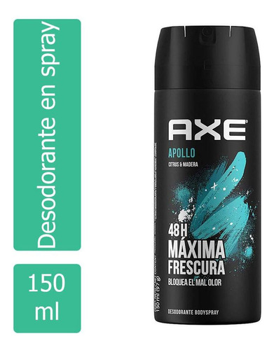 Desodorante Axe Men Apollo Spray Con 150 Ml