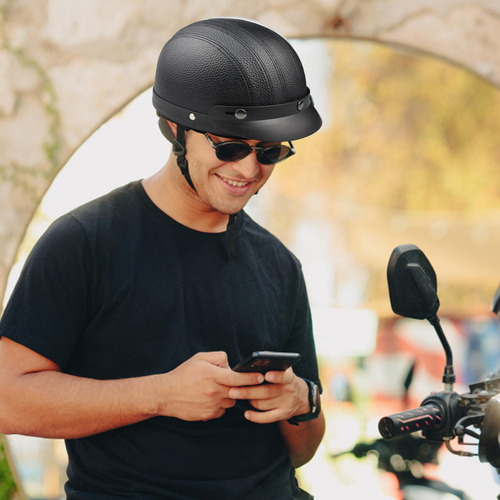 Medios Cascos De Moto Verano Retro Street Scooter Cruiser Ca