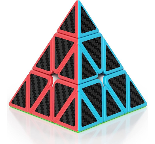 Cubo Pirámide Pyraminx Fibra Carbono Versión Cobra