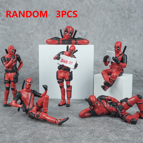 Decoración De Escritorio De X-man Deadpool, 3 Unidades Al Az