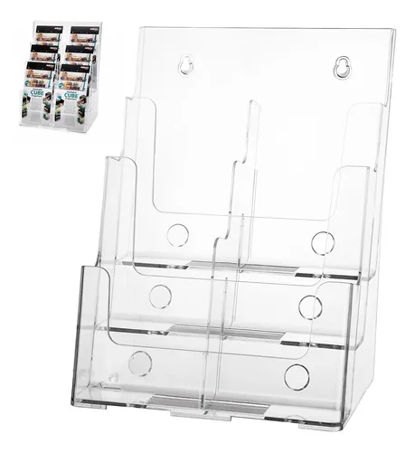 Soporte Para Folletos De Acrílico De 8.5x11 Con 3 Niveles Y | Meses sin ...