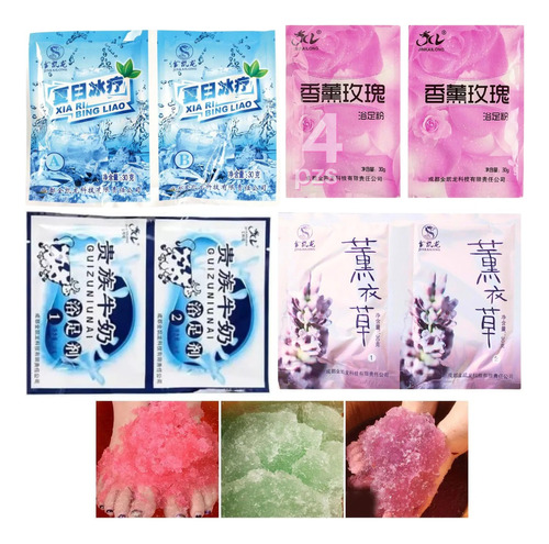  4pcs Jelly Pedi Spa Hidratante Hidroplastica Masaje Repara F