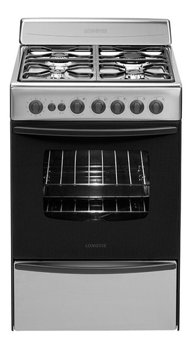 Imagen 1 de 5 de Cocina Multigas Longvie 13501xf Inoxidable 56cm Pc