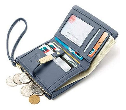 Aoxonel Carteras Para Mujer, Pequeña Pulsera Plegable Rfid,