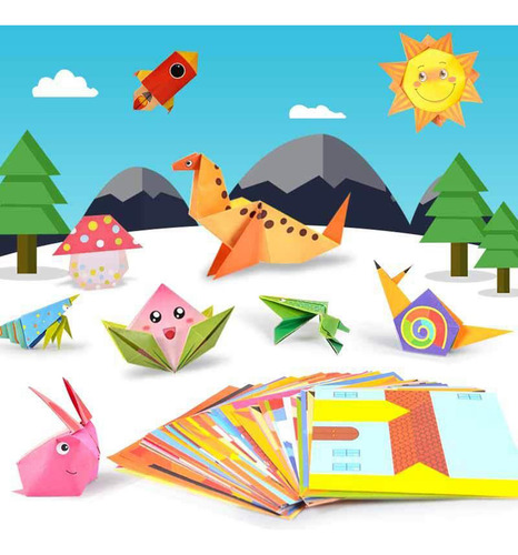 3 Papel Origami 54 Hojas Para Artes Y Artesanías Para
