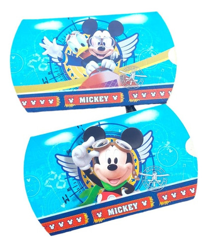 Cajas Sorpresas Mickey × 6 Cotillón Cumpleaños 