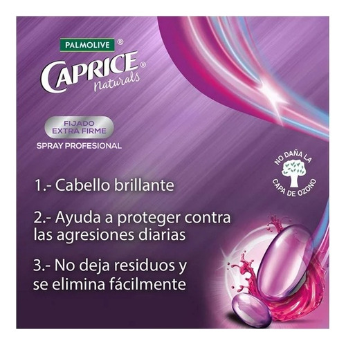 4 Pzas Spray Para Cabello Palmolive Caprice Especialidades.