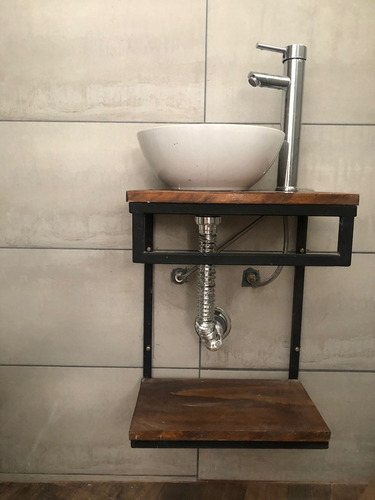 Muebles Para Bachas De Baño, Estilo Industrial, Flotante 