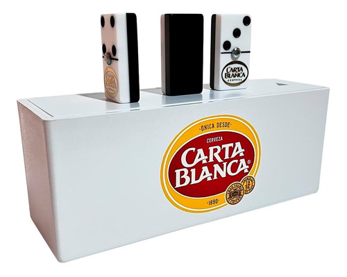 Domino Carta Blanca En Caja Plastico