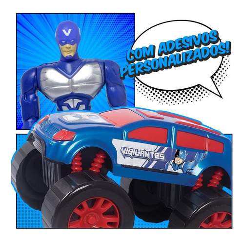 Imagem 3 de 5 de Conjunto Boneco Articulado + Carrinho Vigilante Universal