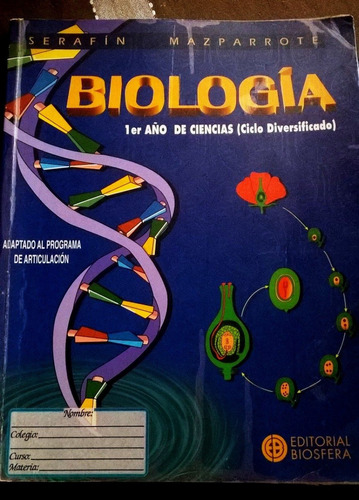 Libro De Biología 1er Año Ciencias Serafin M. Us $8,00