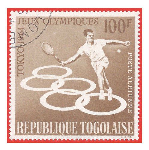 1964. Estampilla Juegos Olímpicos Tokio, Togo. Slg1