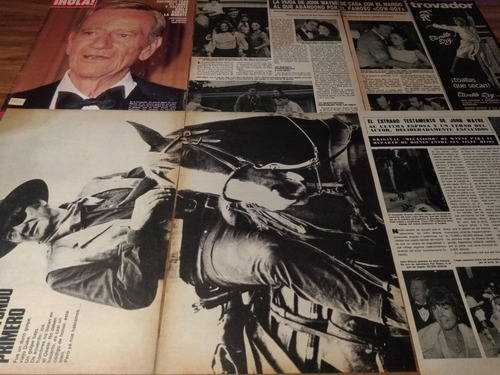 (ac107) John Wayne * Recortes Revistas Clippings