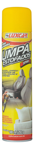 Limpa Estofados Spray Luxcar Frasco 400ml