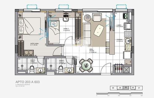 Apartamento 2 Dormitórios, 1 Suíte E Vaga Coberta. - 28-im437989