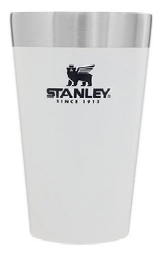 Copo Térmico De Cerveja Stanley Inox S/ Tampa - 473ml Branco Cor Branco Polar Liso