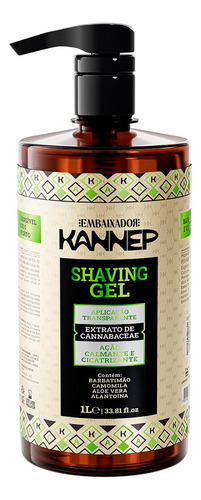Kit 06 Shaving Gel De Barbear Transparente Kannep 1l