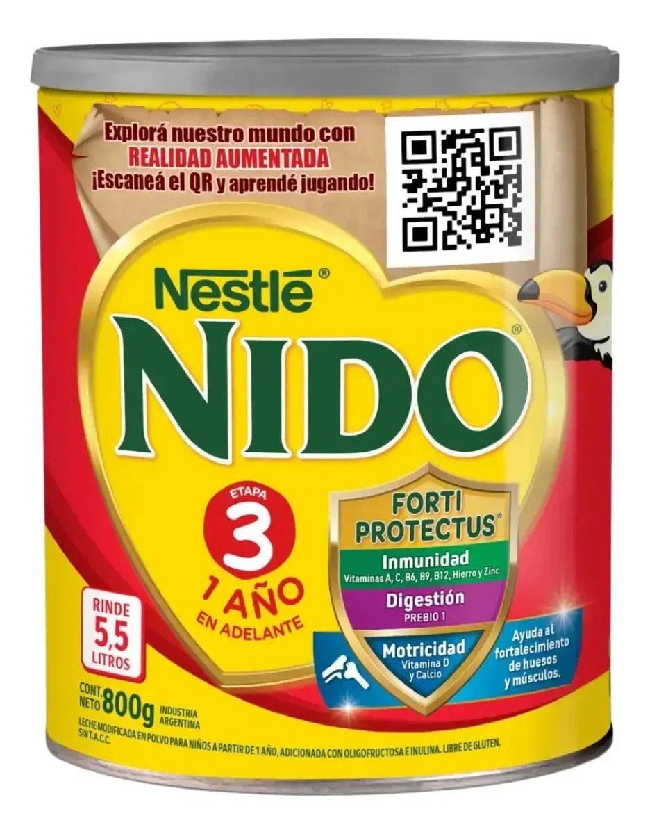 Pack X 3 Unid Leche En Polvo 3 800 Gr Nido