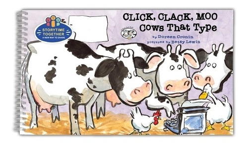 Click, Clack, Moo: Cows That Type (storytime Together Edition), De Cronin, Doreen. Editorial Little Simon, Tapa Blanda En Inglés
