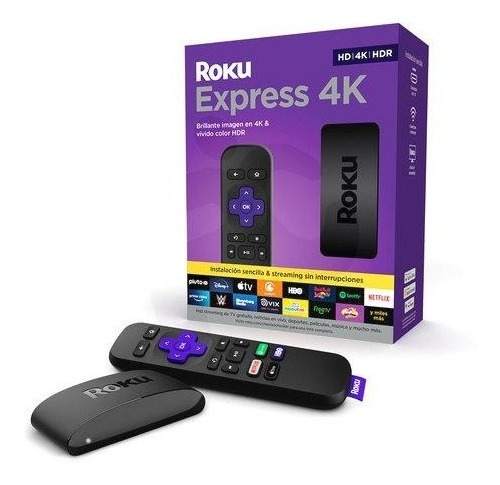 Roku Express 4K+ control de voz 4K negro 3941