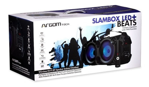 Imagen 1 de 1 de Bocinas Argom Slambox Metro Bluetooth, Hi-fi Bt, Microsd