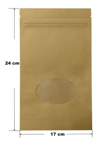 Kraft Para Comida De 17x24 Cm 50 Piezas Ecoloficas