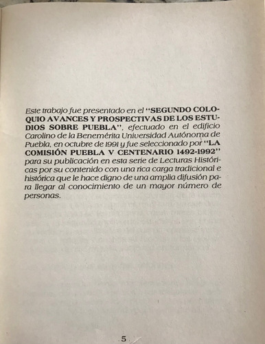 Fray Sebastián Aparicio. Lecturas Históricas Puebla No. 54 (Usado)