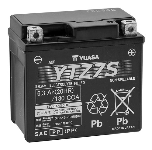 Batería Moto Yuasa Ytz7s Yamaha Xt225 01/07