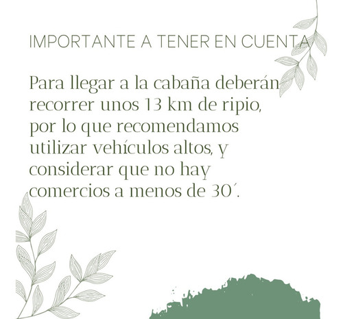 Alquilo Cabaña / Casa Campo. Sierras Córdoba. Ver Tarifas En Descripción. Cabaña Para Máximo 6 Personas. Zona Villa Berna / La Cumbrecita / Villa General Belgrano. Con Costa Río.