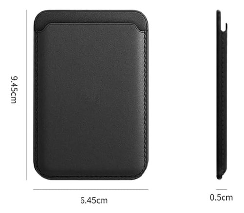 Tarjetero Billetera Wallet Magnetica Simple Para Celulares Marrón