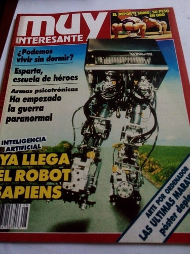 Revista Muy Interesante Año 4 No. 6 1987 Inteligencia Robot