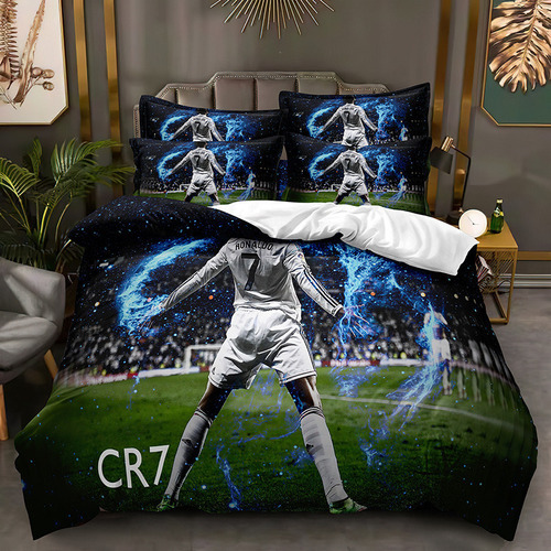 Conjunto De Capa De Edredon Cristiano Ronaldo, Tamanho Único
